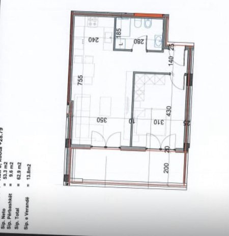 Tirane, shitet apartament 1+1 Kati 8, 76 m² 