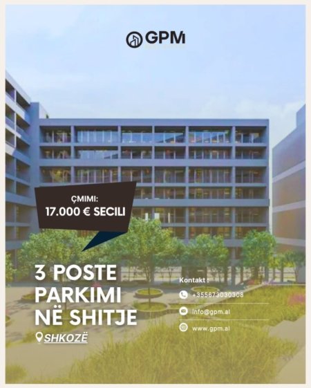 Tirane, shitet 3 garazh | post parkimi ,17.000 € secili .