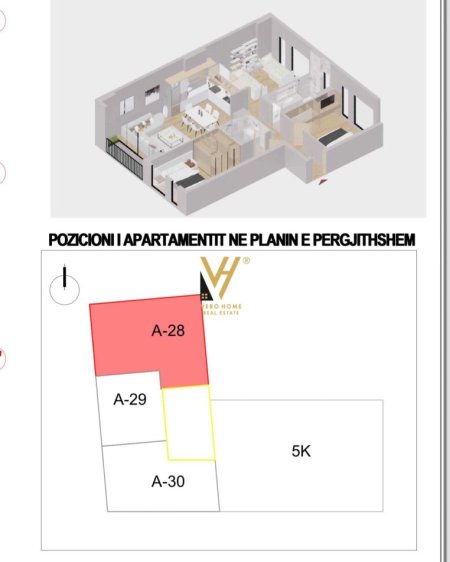 Tirane, shitet apartament 3+1+Ballkon Kati 4, 133 m² 293.000 € (JORDAN MISJA)