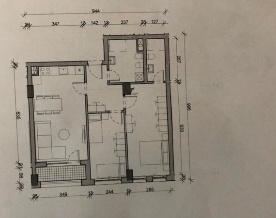Tirane, shitet apartament 2+1 Kati 3, 94 m² 243.000 € (21 DHJETORI)