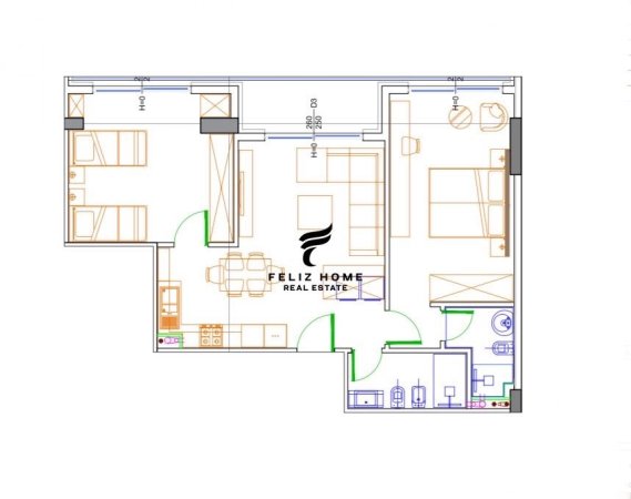 Tirane, shitet apartament 2+1 Kati 1, 107 m² 128.952 € (GOLEM)