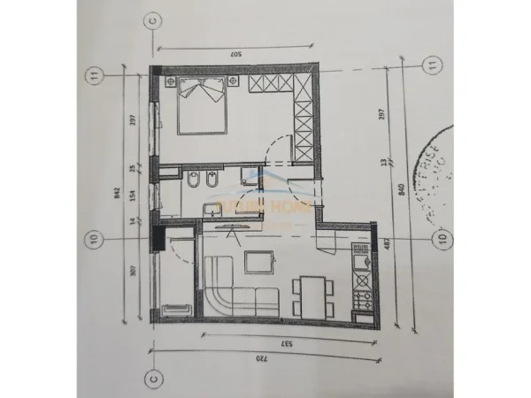 Tirane, shitet apartament 1+1+Aneks+Ballkon Kati 2, 59 m² 108.000 € (ali demi)