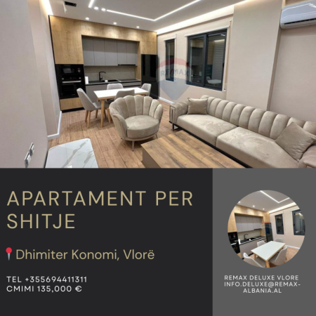 Vlore - Lungomare, shitet apartament 1+1 Kati 4, 60 m² 135.000 € (Rruga Dhimitër Konomi, Vlore)