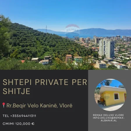 Vlore, shitet shtepi 1+1 Kati 1, 500 m² 120.000 € (Kanine, Vlore)