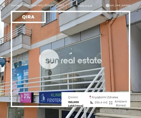 Shkoder, jepet me qera ambjent biznesi Kati 0, 256 m² (KRYQEZIMI ZDRALES, SHKODER)