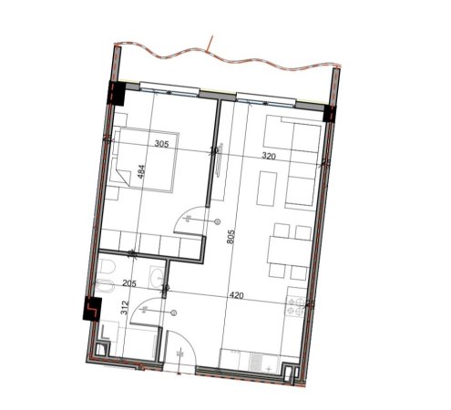 Tirane, shitet apartament 1+1+Ballkon , 74 m² 85.000 € (Aluna Complex, Paskuqan)