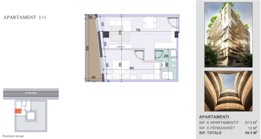 Jepet Ambjent me qera tek Golden Tower - Mine Peza