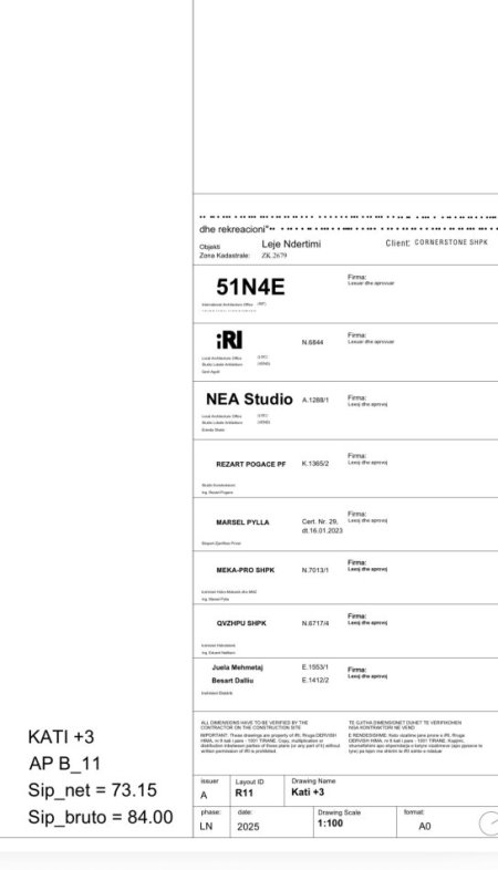 Tirane, shitet apartament 1+1+Aneks+Ballkon Kati 3, 84 m² (River Park Rezidenc)