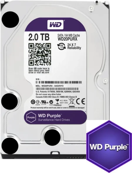 Tirane, shes Hard Disk HDD 2TB WD Purple i perdorur gjendja 10/10