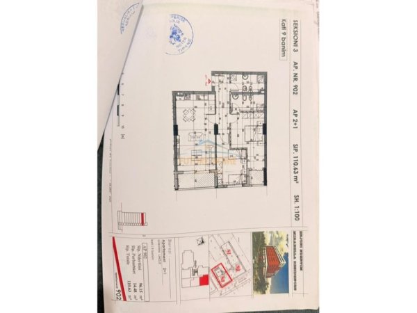 Tirane, shitet apartament 2+1+2+Ballkon Kati 9, 111 m² 215.000 € (Oxhaku, Kompleksi Mirabella)