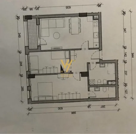 Tirane, shitet apartament 2+1+Ballkon Kati 3, 94 m² 235.000 € (INXHINIERIA)