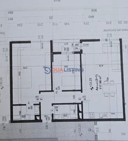 Tirane, shitet apartament 2+1+Ballkon Kati 9, 118 m² 159.000 € 