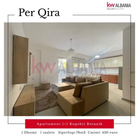 Tirane, jepet me qera apartament Kati 2, 76 m² 430 Euro (Rruga Selita vjeter,,  Kopshti Botanik,)