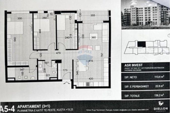 Tirane, shitet apartament 3+1 Kati 5, 136 m² 149.800 € (Apartament - Për Shitje - Paskuqan, Tiranë)