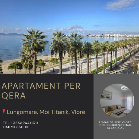 Jepet me qera 2+1+2 për Qera ne Lungomare, Vlorë