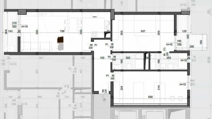 Tirane, shes apartament 2+1 Kati 3, 139 m² 196.000 € (Rruga simon Gjoni)