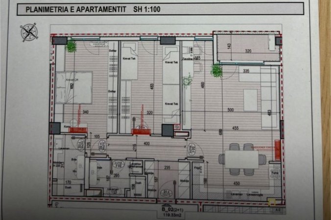 Tirane, shitet apartament 3+1 , 119 m² 305.000 € (JORDAN MISJA)