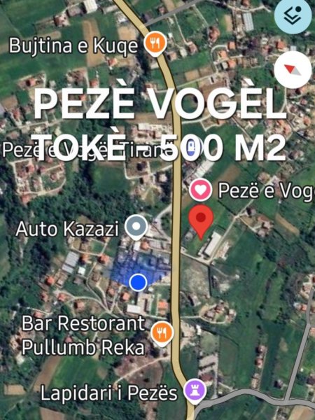 TIRANE SHITET  500 M2 TOKE PRANE MOBILERISE ( PEZE VOGEL )