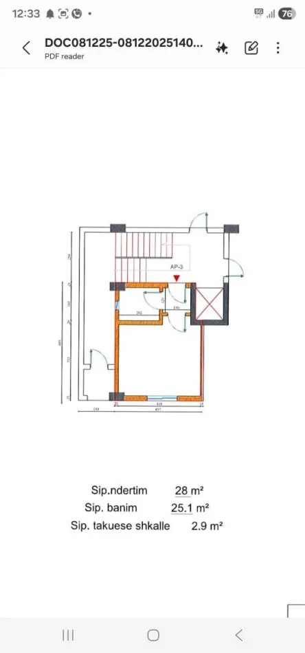 Tirane, shitet garsonier Kati 1, 28 m² 65.000 € 