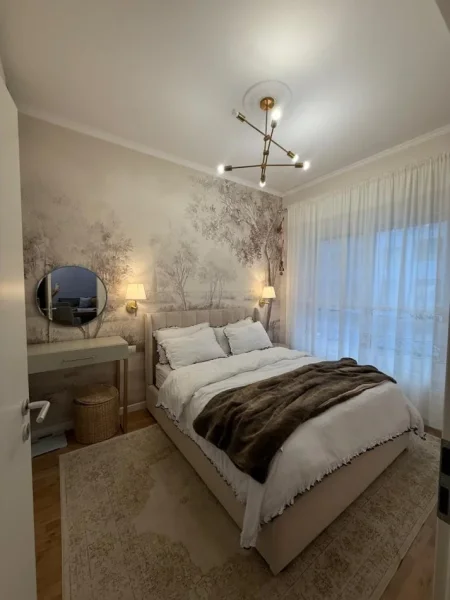 Tirane, jepet me qera apartament 2+1 Kati 3, 90 m² 550 € (Kompleksi Mangalem.)