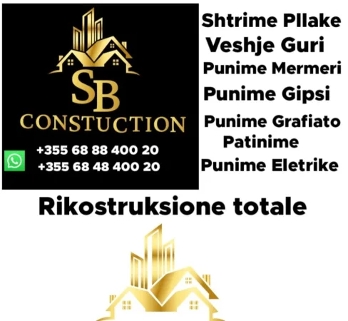 Me nje eksperienc shum vjeqare jasht shqiperis dhe disa vjeqare ne shqiperi. Ju ofrojm, Shtrime pllakash, Punime me gurë, Punime Mermeri, Punime Gipsi, Grafiato, Patinime etj. Operojm ne gjith shqiperin dhe jasht saj. Qmime konkuruese, shpejtesi dhe garansi per qdo punim