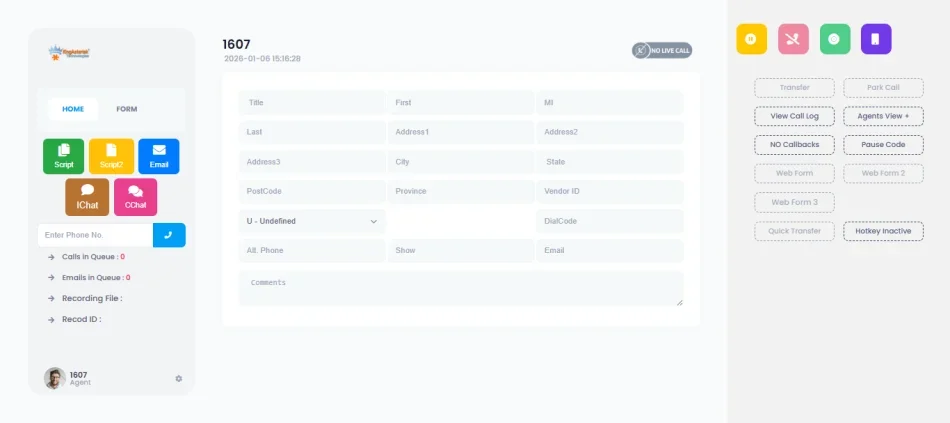 VICIdial Admin & Agent UI Customization