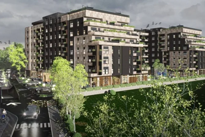 Prizren, shitet apartament 2+1+Ballkon Kati 4, 80 m² (Mbreti Pleurat Prizren)