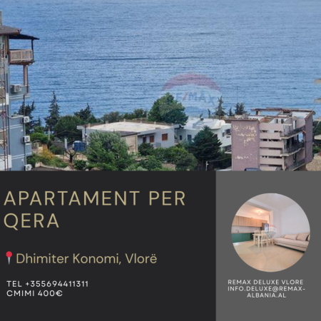 Vlore - Lungomare, jepet me qera apartament 1+1 Kati 2, 71 m² 400 € (Pranë Hotel Donatello, Ujë i Ftohtë, Vlorë)