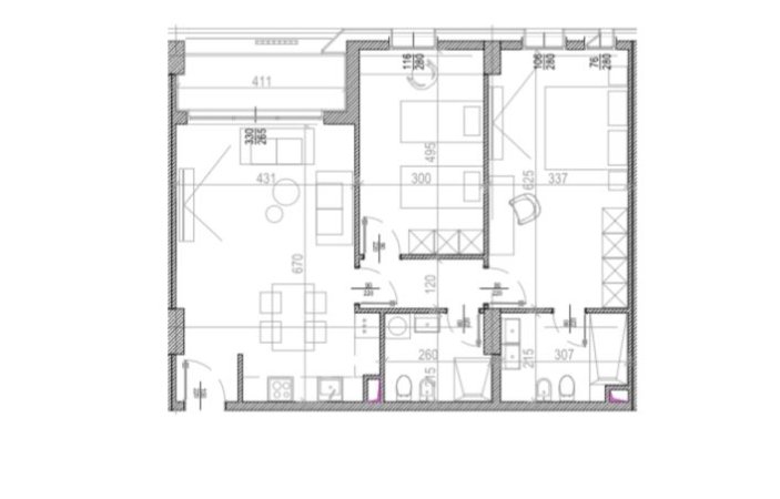 Tirane, shitet apartament 2+1+Ballkon Kati 8, 121 m² 242.720 € (RRUGA E KAVAJES)