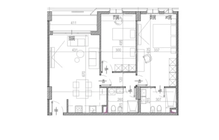 Tirane, shitet apartament 2+1+Ballkon Kati 8, 121 m² 242.720 € (RRUGA E KAVAJES)