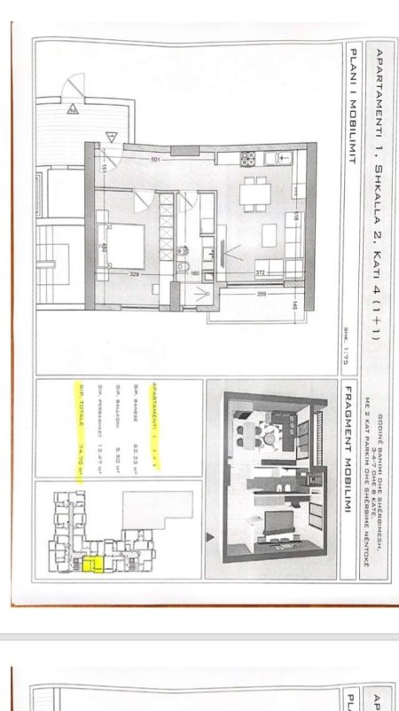 Vlore, oferte apartament 1+1+BLK Kati 4, 74 m² 1.350 Euro/m2 (Lungomare Shkolla Marines)