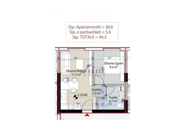 Gjiri Lalezit | Hamallaj, shitet apartament 1+1+Ballkon Kati 4, 44 m² 105.000 € (Porto Lalzi)