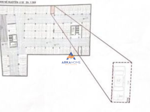 Tirane, shitet garazh | post parkimi Kati 0, 26 m² 