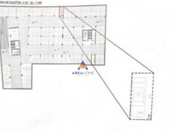 Tirane, shitet garazh | post parkimi Kati 0, 26 m² 