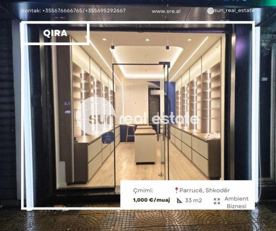 Shkoder, jepet me qera ambjent biznesi Kati 0, 33 m² 1.000 € (PARRUCE)