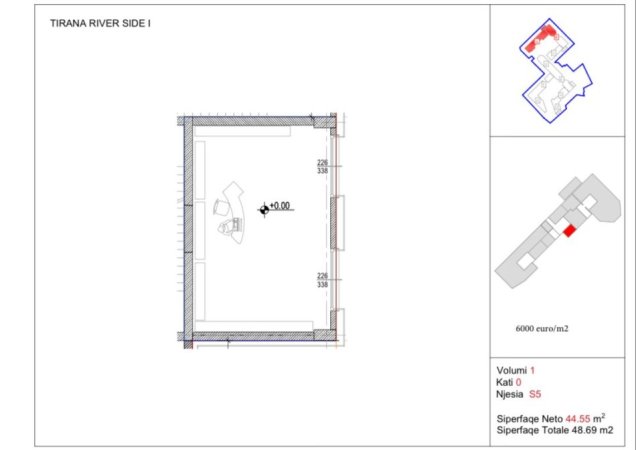 Tirane, shitet dyqan Kati 0, 48 m² 292.000 € (RRUGA E KAVAJES)