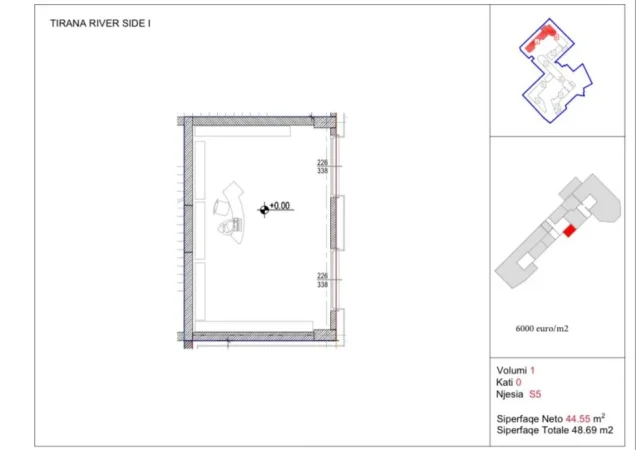 Tirane, shitet dyqan Kati 0, 48 m² 292.000 € (RRUGA E KAVAJES)