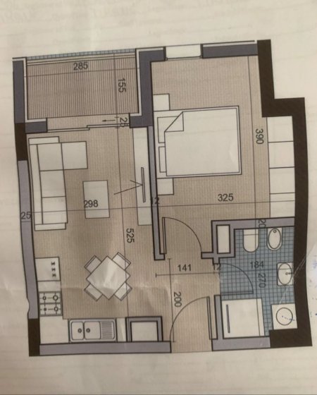 Tirane, shes apartament 1+1+Ballkon Kati 4, 56 m² 66.000 € (Qtu)