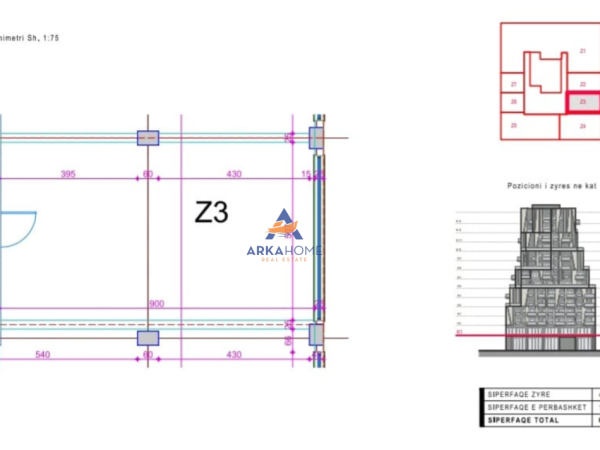 Tirane, jepet me qera ambjent biznesi Kati 2, 50 m² 1.300 € 