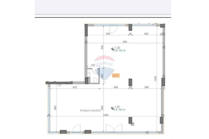 Tirane, shitet dyqan Kati 0, 186 m² 555.000 € (rruga Leka i Madh Fabrika E Miellit, Tiranë(ID: 530191073-91)