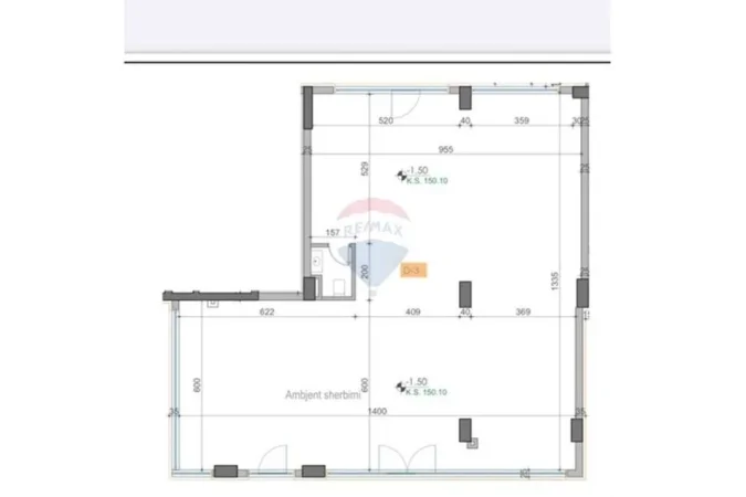Tirane, shitet dyqan Kati 0, 186 m² 555.000 € (rruga Leka i Madh Fabrika E Miellit, Tiranë(ID: 530191073-91)
