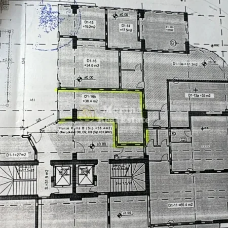 Tirane, jepet me qera ambjent biznesi Kati 1, 38 m² 900 € (Rruga Mine Peza)