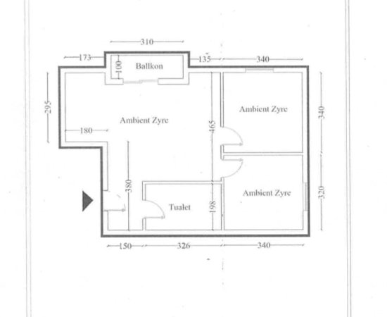 Tirane, jepet me qera zyre Kati 2, 82 m² 820 € (Stadiumi Dinamo)