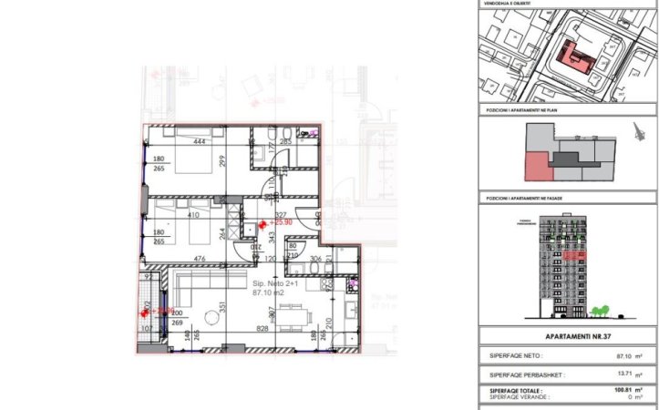 Shitet Apartament 2+1 tek Fusha e Aviacionit,   174.401 €URO
