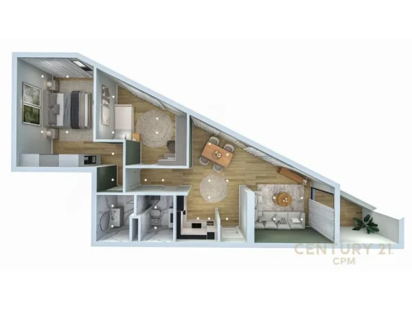 Tirane, shes apartament 2+1 Kati 4, 114 m² 205.750 € (Rruga Javer Malo)