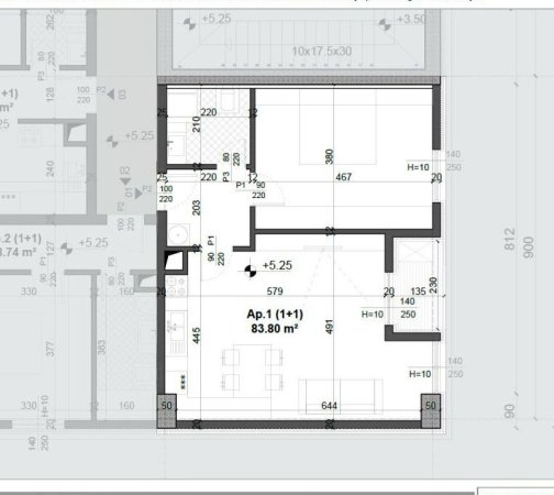 Tirane, shitet apartament 1+1+Ballkon Kati 2, 83 m² 124.000 € (FUSHA E AVIACIONIT)