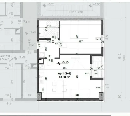 Tirane, shitet apartament 1+1+Ballkon Kati 2, 83 m² 124.000 € (FUSHA E AVIACIONIT)