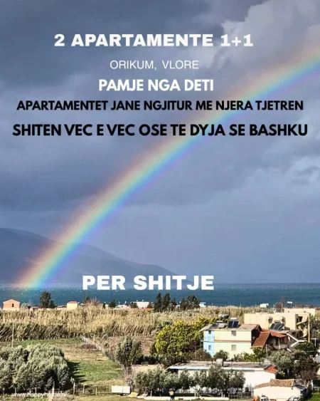 Radhime - Orikum, shitet apartament 1+1+Ballkon Kati 4, 60 m² 75.000 € 