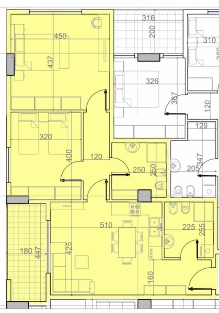 Tirane, shes apartament 2+1 Kati 1, 104 m² 115.000 € (Paskuqan)