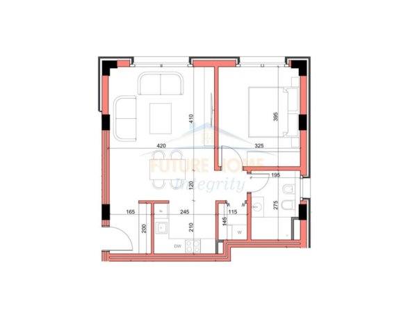 Tirane, shitet apartament 1+1 Kati 1, 71 m²  (Maison De La Terre)